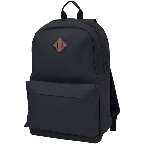 Stratta 15" laptop backpack - Solid Black
