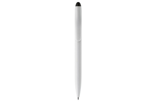 Kuglepen Touchy stylus farvet - Hvid / Sort