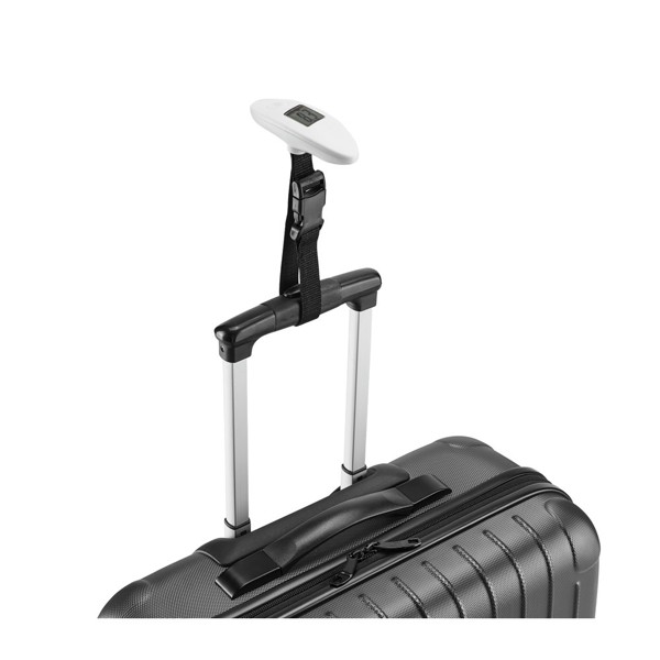 CHECKIN. Mini digital luggage scale in ABS - White