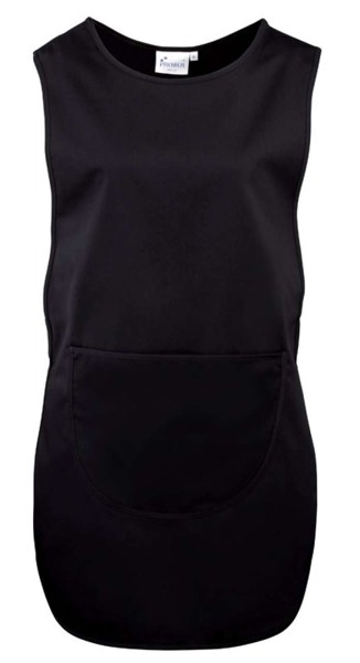 Ženski dugi tabard s džepovima - Black / S