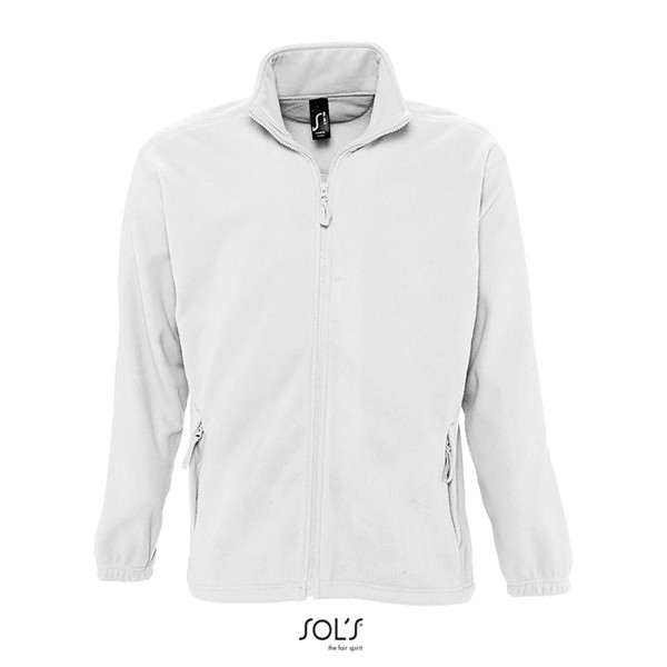 NORTH Zipped Fleece Jacket - White / 5XL
