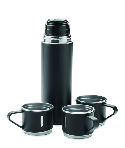Conjunto garrafa e caneca aço Sharm