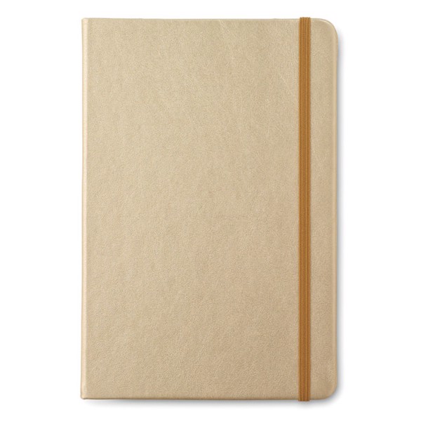 A5 notebook lined paper Goldies Book - Gold
