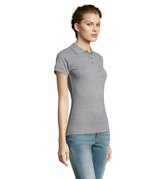 PRIME POLO SENHORA 200g Prime Women - Cinzento Melange 2XXL