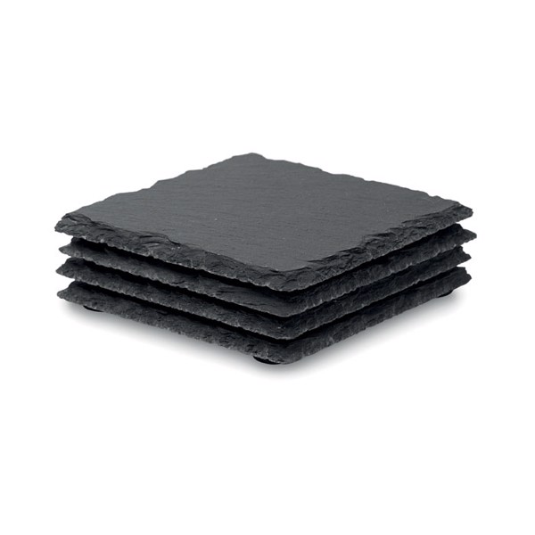 Slate coasters with EVA bottom Slate4