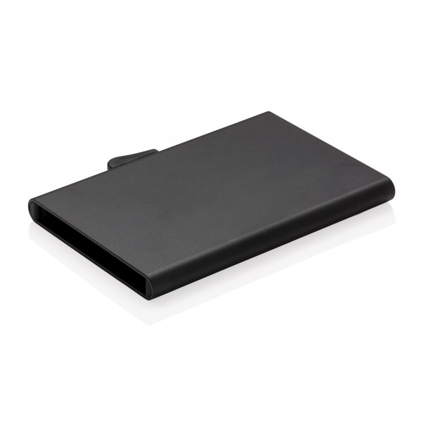 Držalo za kartice C-Secure RFID, aluminij, 7 kartic - Črna