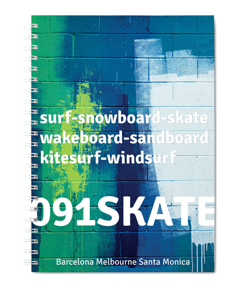 A4 collegebook with your design hard cover and sheets - White