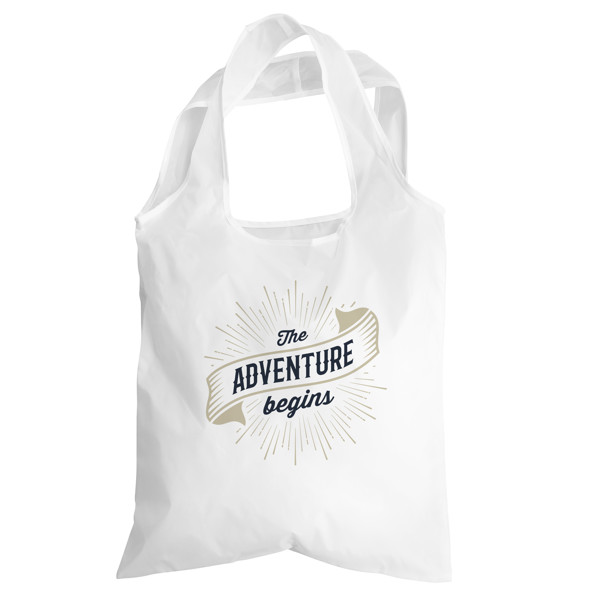 KEYSHOP - Foldaway shopping bag - WHITE