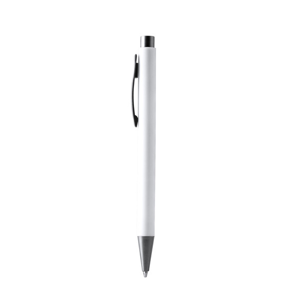 Ball Pen Roland - White / BLUE INK