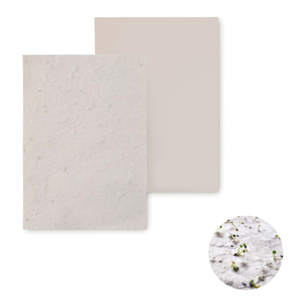 A6 plantable seed paper in your design. 8 different seed options available! - Lettuce Mix