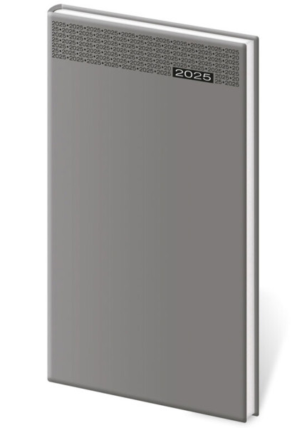 Týdenní diář Gommato 2027, 80x150 - šedá