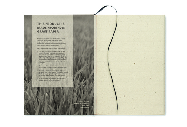 Grass Notes notebook A5, 95 gsm, 80 sheets