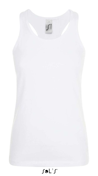 Sol's Justin Women - Racerback Tank Top - White / S