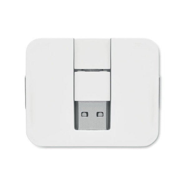4 port USB hub Square-C - White