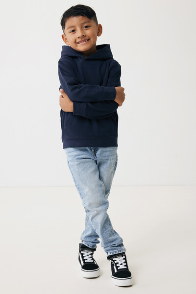 Sweat à capuche avec poches latérales Iqoniq Yengo Kids - Bleu Marine / 56