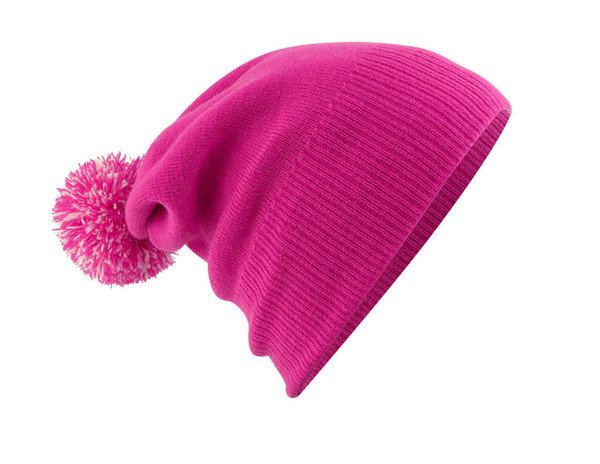 Snowstar Beanie - White / Black / ONE SIZE