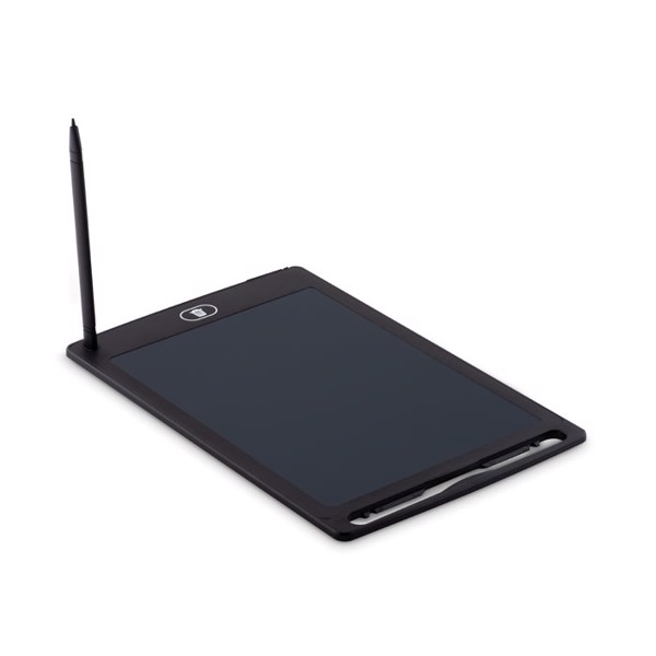 Blacklet LCD writing tablet 8.5 inch, stylus, ABS - Black