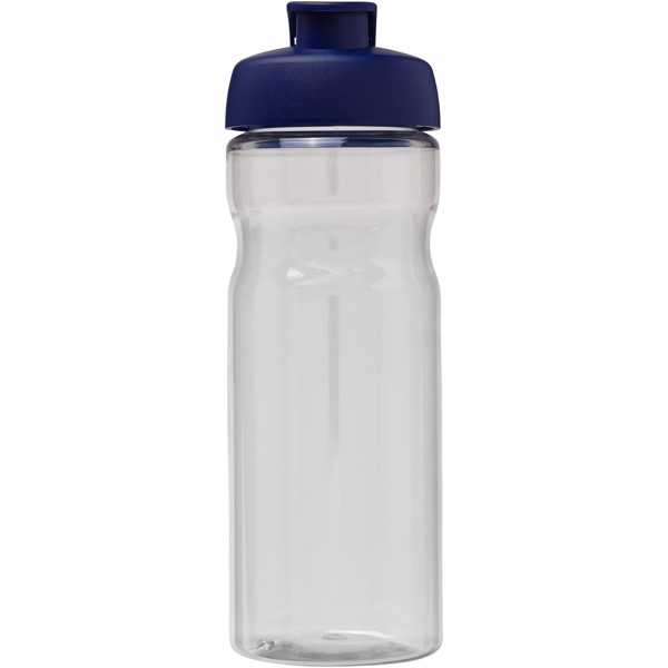 Bouteille de sport H2O Active® Base Tritan™ de 650 ml à couvercle à clapet - Translucide / Bleu