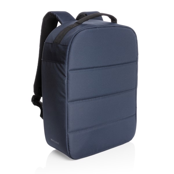 Impact AWARE™ RPET anti-theft 15.6" laptop backpack - Navy