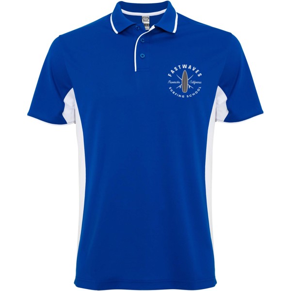 Polo a maniche corte unisex Montmelo - Blu royal / Bianco / 3XL