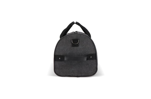 Recycled cotton canvas duffle bag Harper - Dark Grey