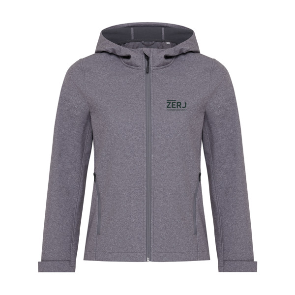Ženska soft shell jakna Iqoniq Makalu, 300 g/m² - Heather srednje siva / L