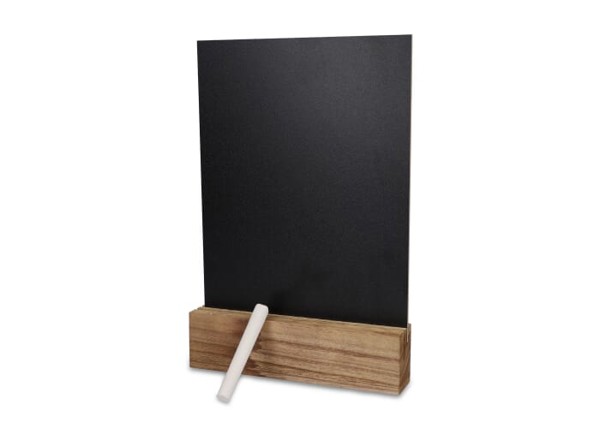 Chalkboard in wooden stand