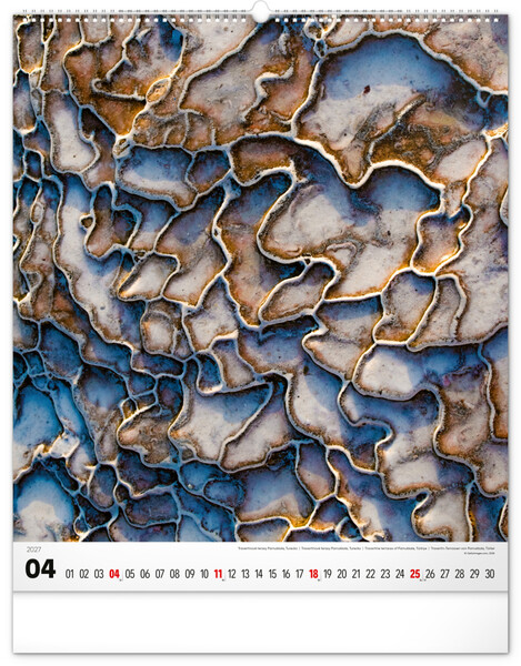 Notique Nástěnný Kalendář Energie 2027, 48 x 56 cm