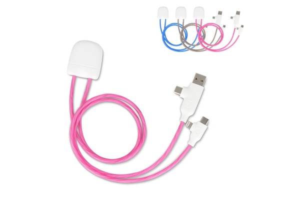 Polnilni kabel Xoopar 2x50cm, 27W hitro polnjenje - Siva