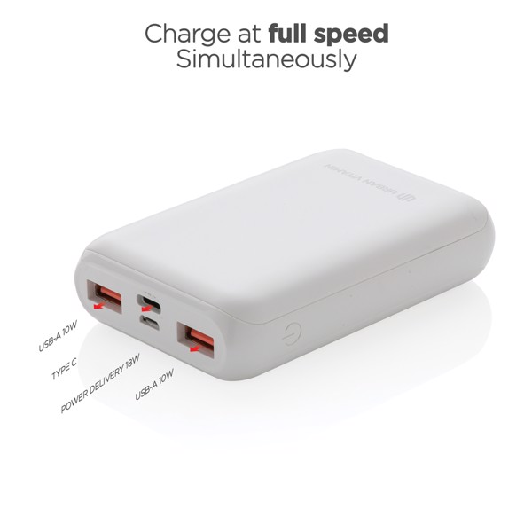 Urban Vitamin Alameda powerbank 10000 mAh, 18W PD - Bela