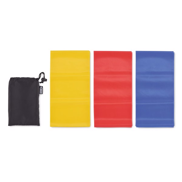 Top Fit fitness bands set, TPE, RPET pouch
