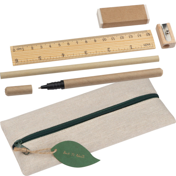 EGIDIO Set de scris eco - Beige