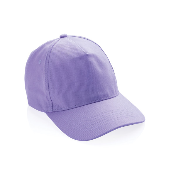 5 dílná kšiltovka Impact z 280g recyklované bavlny AWARE™ - Lavender