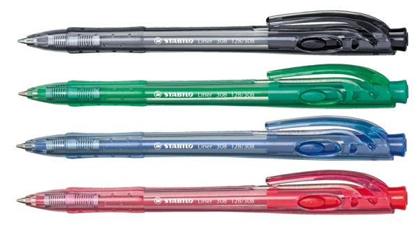 STABILO liner ballpoint pen, black
