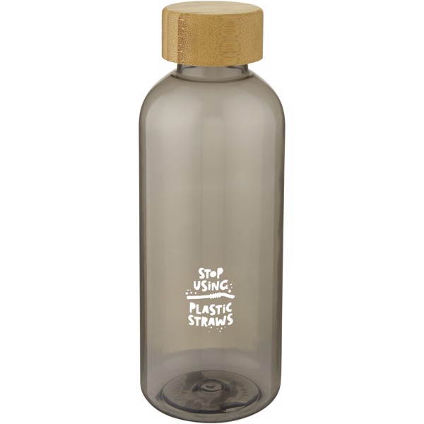 Ziggs 650 ml Sportflasche aus recyceltem Kunststoff - charcoal transparent