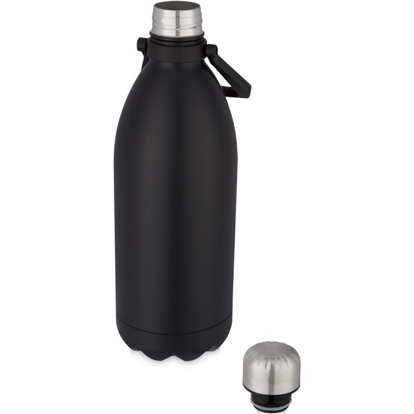 Bottiglia Cove in acciaio inossidabile da 1,5 l con isolamento sottovuoto - Nero