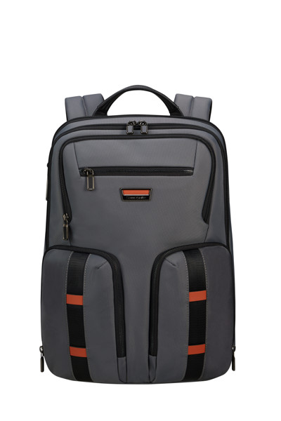 Urban-Eye Backpack 15.6" 2 Pockets - Grey/Cognac