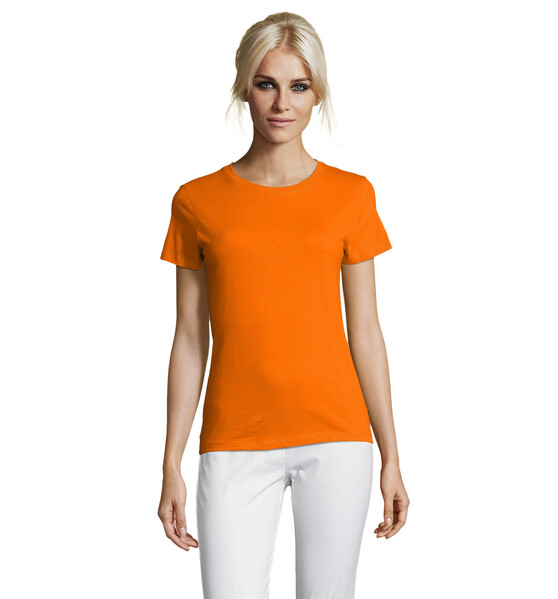 REGENT T-SHIRT SENHORA 150g Regent Women - LaranjaL