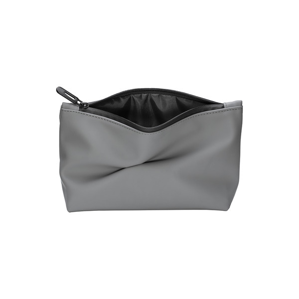 Soft Pu Water Resistant Beauty Case - Grey