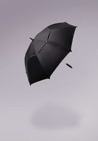 Aware storm umbrella 120 cm,rPET fabric - Black