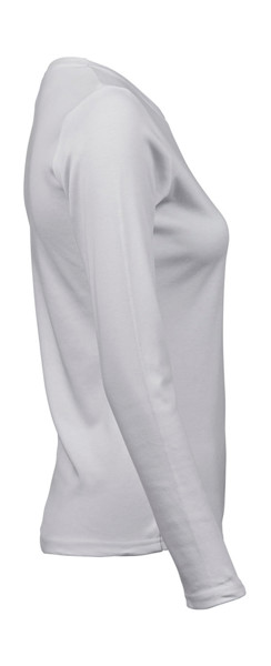 LadiesLS Interlock T-Shirt - White / XL