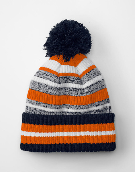 Multi-Sport Fan Beanie - French Navy / Orange / White / ONE SIZE