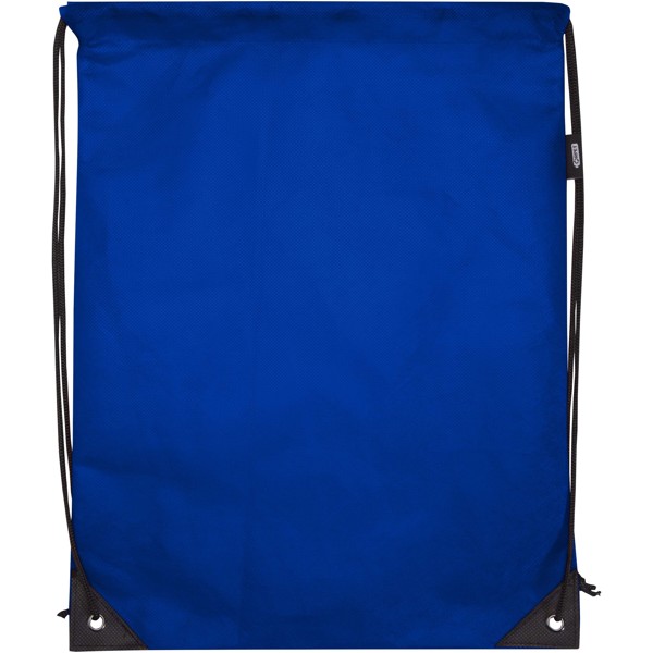 Sac à dos avec cordon Evergreen non tissé recyclé GRS de 5L - Bleu royal