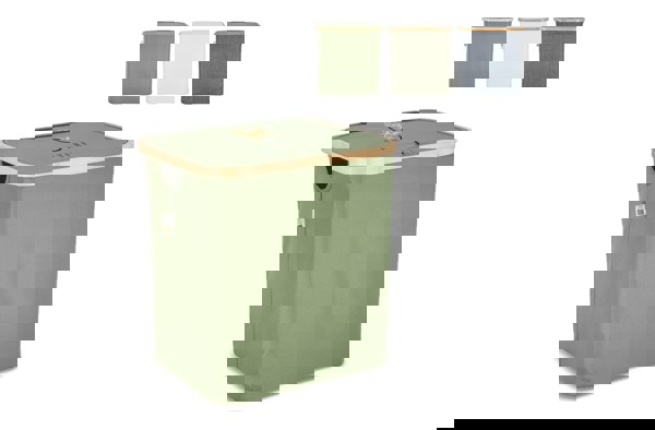 InSideOut folding basket with lid Sogne 40.5 x 33 x 42cm rPET - Ecru