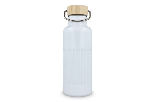 Bouteille isotherme en acier inoxydable recyclé 500 ml - Blanc