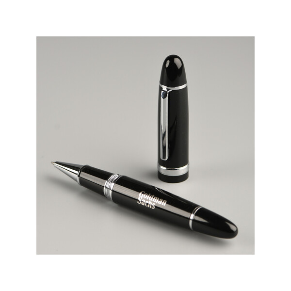 THE BIG PEN - BND180 - Stylo à bille roulante en acier inoxydable recyclé