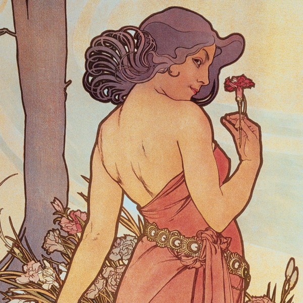 Notique Poznámkový Kalendář Alfons Mucha 2027, 30 x 30 cm - Východní