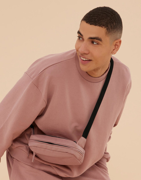 Premium Recycled Cross Body Bag - Natural Stone / ONE SIZE