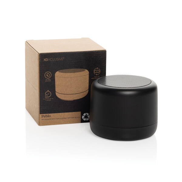 Bluetooth reproduktor Peblo 3W s baterií z RCS - Černá