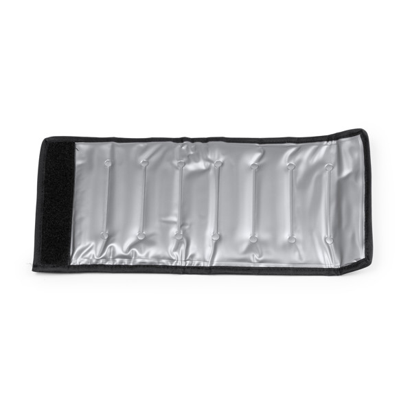 Personalised bottle cooler sleeve in RPET with velcro closure